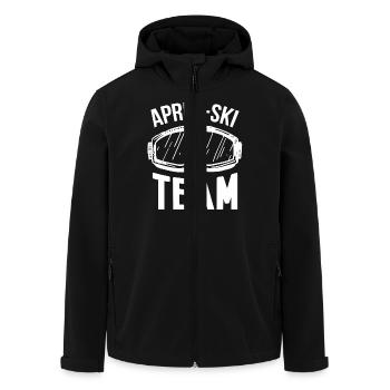 Apres-ski Team T-Shirt - Recycelte Männer Softshell-Jacke von Stanley/Stella - Schwarz - Vorne - AI Model Male 185 light (185cm)