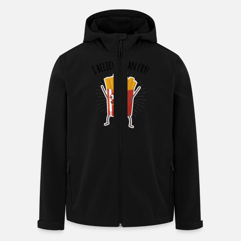 I believe i can fry! - Recycelte Männer Softshell-Jacke von Stanley/Stella - Schwarz