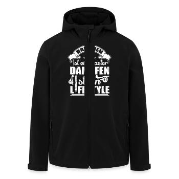 Rauchen for life - Recycelte Männer Softshell-Jacke von Stanley/Stella - Schwarz - Vorne - AI Model Male 185 light (185cm)