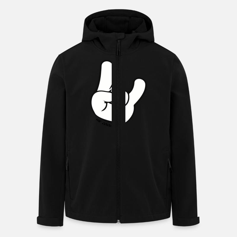 We are cool - Men’s Recycled Softshell Jacket by Stanley/Stella - black