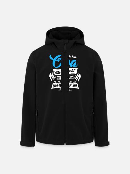 Opa Großvater Opi Großvati Vatertag Schock - Recycelte Männer Softshell-Jacke von Stanley/Stella - Schwarz