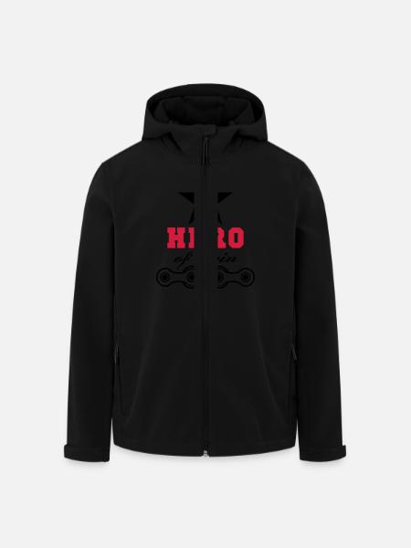 hero of chain - Recycelte Männer Softshell-Jacke von Stanley/Stella - Schwarz