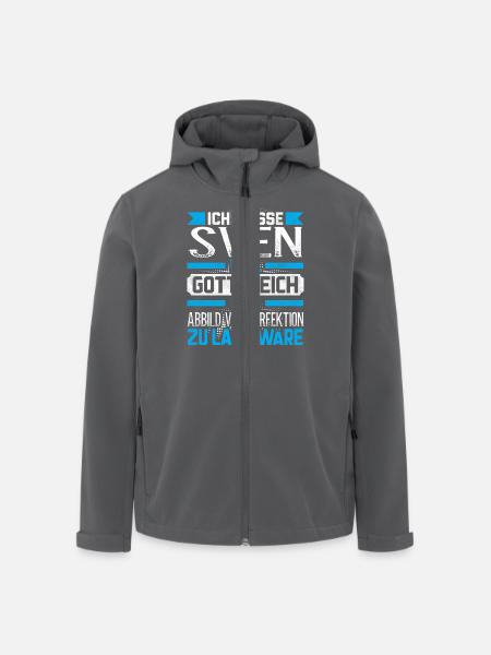 SVEN -Gottgleich - Recycelte Männer Softshell-Jacke von Stanley/Stella - Schwarz