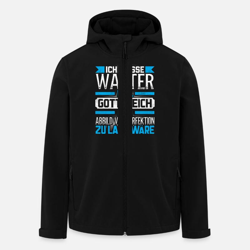 WALTER - Gottgleich - Recycelte Männer Softshell-Jacke von Stanley/Stella - Schwarz
