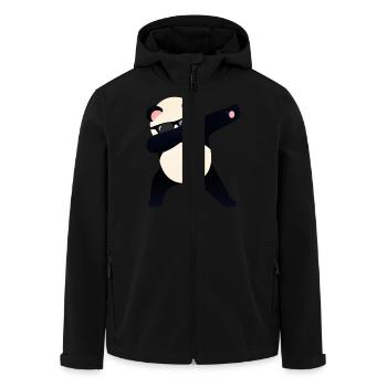 Dabbing Panda With Sunglasses - Cool Gift - Recycelte Männer Softshell-Jacke von Stanley/Stella - Schwarz - Vorne - AI Model Male 185 light (185cm)