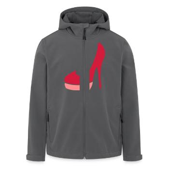Shoeholic - Men’s Recycled Softshell Jacket by Stanley/Stella - black - Front - AI Model Male 185 light (185cm)
