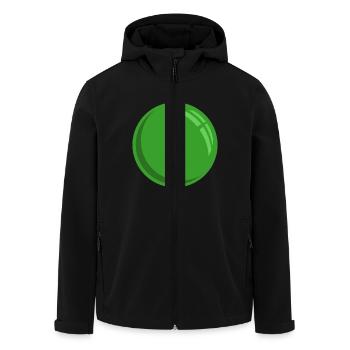 Weihnachtskugel Grün - Recycelte Männer Softshell-Jacke von Stanley/Stella - Schwarz - Vorne - AI Model Male 185 light (185cm)
