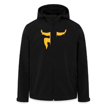 Taichi kick - Recycelte Männer Softshell-Jacke von Stanley/Stella - Schwarz - Vorne - AI Model Male 185 light (185cm)