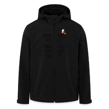 Weihnachtsmann gibt es nicht - Recycelte Männer Softshell-Jacke von Stanley/Stella - Schwarz - Vorne - AI Model Male 185 light (185cm)