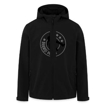 1013_ropeclimbing_mann - Recycelte Männer Softshell-Jacke von Stanley/Stella - Schwarz - Vorne - AI Model Male 185 light (185cm)