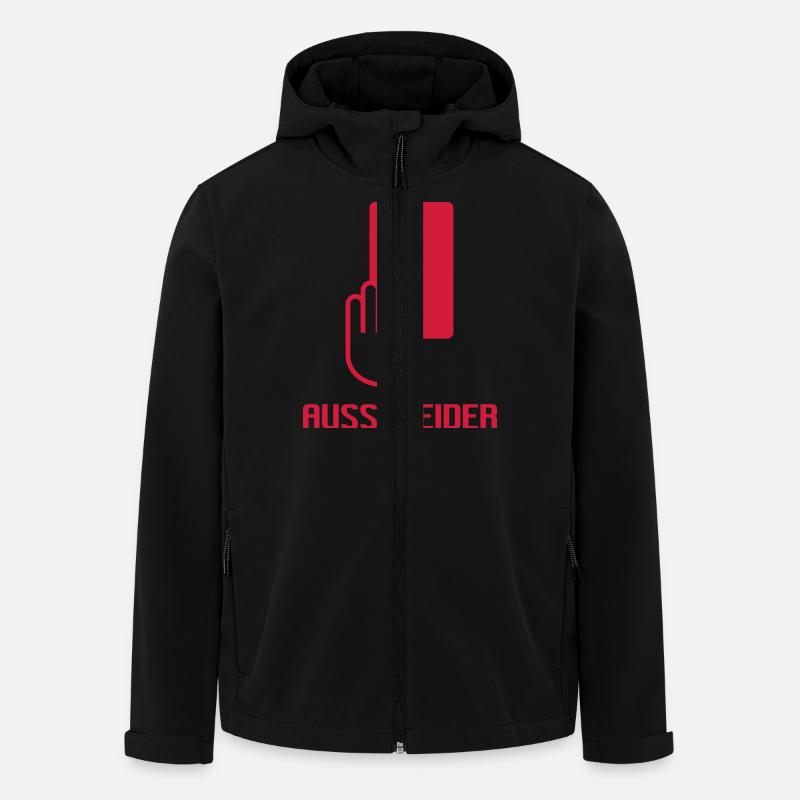 Ausscheider - Recycelte Männer Softshell-Jacke von Stanley/Stella - Schwarz