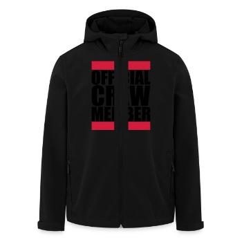 Official Crew Member Logo - Veste softshell homme en polyester recyclé Stanley/Stella - noir - Devant - AI Model Male 185 light (185cm)