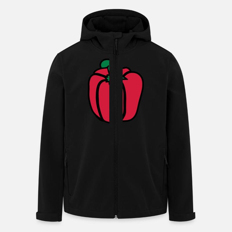 Paprika - Recycelte Männer Softshell-Jacke von Stanley/Stella - Schwarz