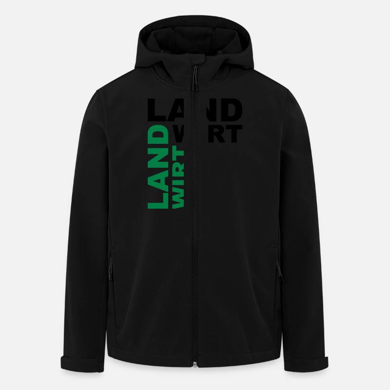 Landwirt - V2 - Recycelte Männer Softshell-Jacke von Stanley/Stella - Schwarz