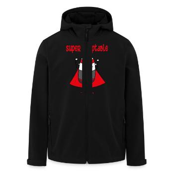 Super comptable - Recycelte Männer Softshell-Jacke von Stanley/Stella - Schwarz - Vorne - AI Model Male 185 light (185cm)