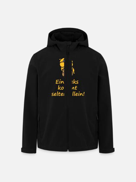 Biber mit Cookie - Recycelte Männer Softshell-Jacke von Stanley/Stella - Schwarz