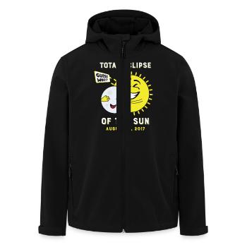 Total Eclipse Of The Sun, Guess Who ? - Men’s Recycled Softshell Jacket by Stanley/Stella - black - Front - AI Model Male 185 light (185cm)