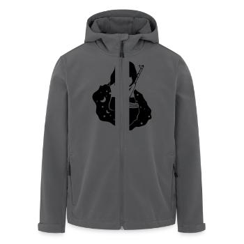 AVE MARIA AK 47 - Recycelte Männer Softshell-Jacke von Stanley/Stella - Schwarz - Vorne - AI Model Male 185 light (185cm)