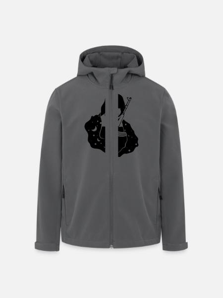 AVE MARIA AK 47 - Recycelte Männer Softshell-Jacke von Stanley/Stella - Schwarz