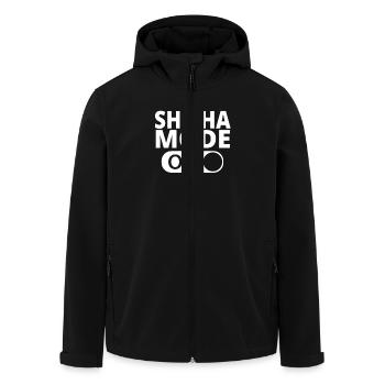 MODE ON SHISHA - Recycelte Männer Softshell-Jacke von Stanley/Stella - Schwarz - Vorne - AI Model Male 185 light (185cm)