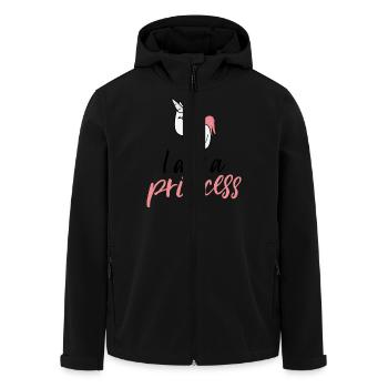 I am a princess Prinzessin - Recycelte Männer Softshell-Jacke von Stanley/Stella - Schwarz - Vorne - AI Model Male 185 light (185cm)