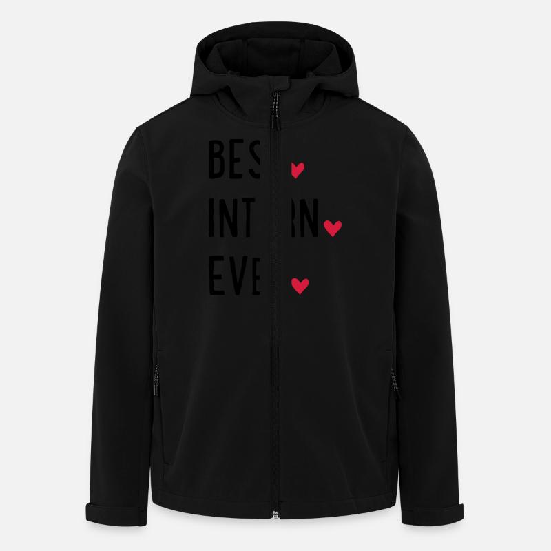 Intern - Men’s Recycled Softshell Jacket by Stanley/Stella - black