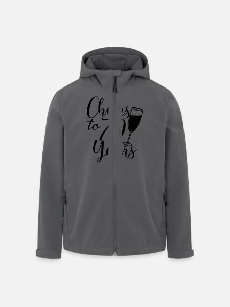 70. Geburtstag Frauen für sie Prost auf 70 Jahre alt - Recycelte Männer Softshell-Jacke von Stanley/Stella - Schwarz