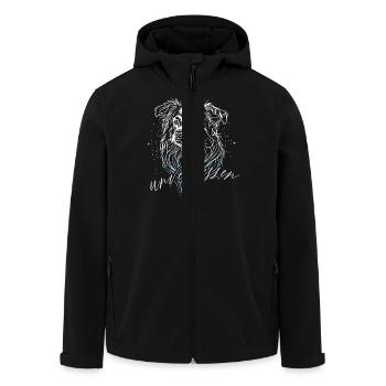 unvergessen - Recycelte Männer Softshell-Jacke von Stanley/Stella - Schwarz - Vorne - AI Model Male 185 light (185cm)