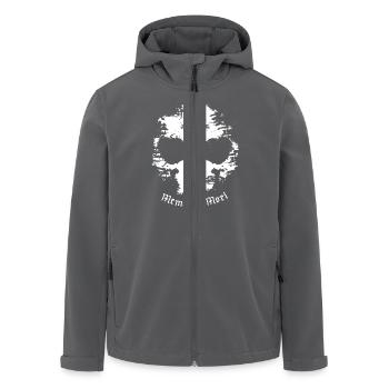 Memento Mori Totenkopf - Recycelte Männer Softshell-Jacke von Stanley/Stella - Anthrazit - Vorne - AI Model Male 185 light (185cm)