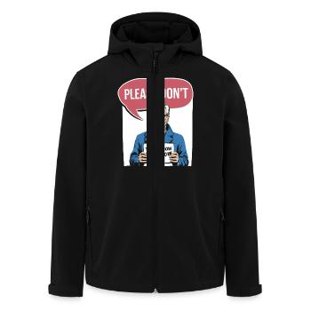 Silent and introverted - Men’s Recycled Softshell Jacket by Stanley/Stella - black - Front - AI Model Male 185 light (185cm)