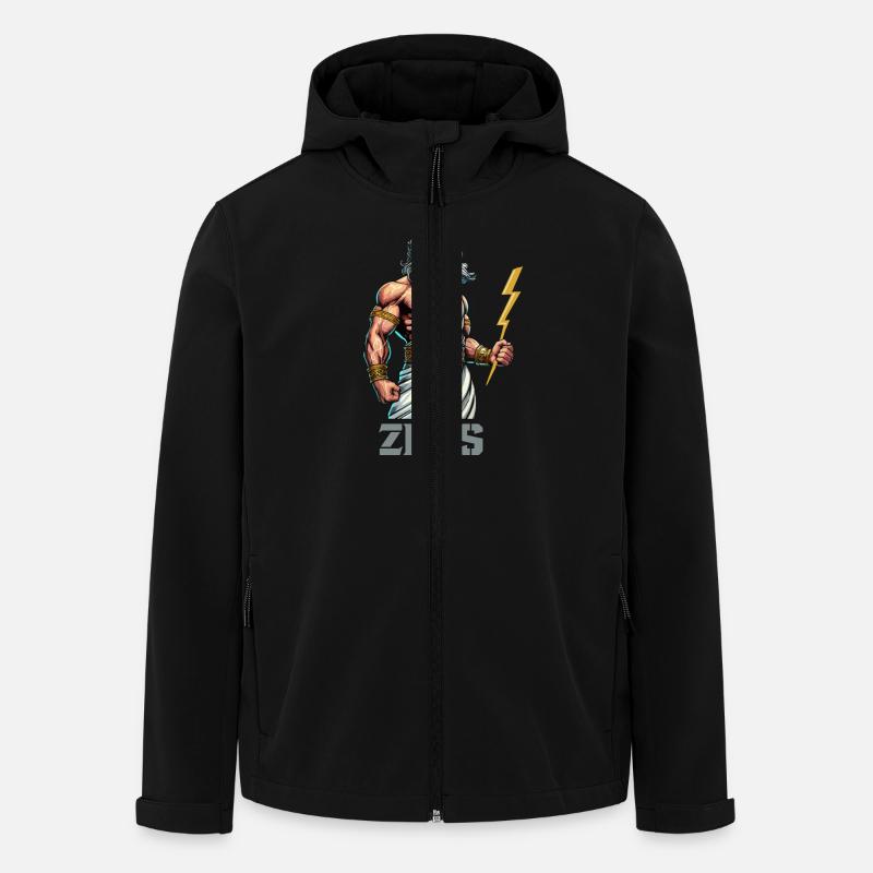 zeus - Recycelte Männer Softshell-Jacke von Stanley/Stella - Schwarz