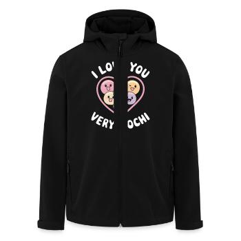 Mochi Love pour la dent sucrée - Veste softshell homme en polyester recyclé Stanley/Stella - noir - Devant - AI Model Male 185 light (185cm)
