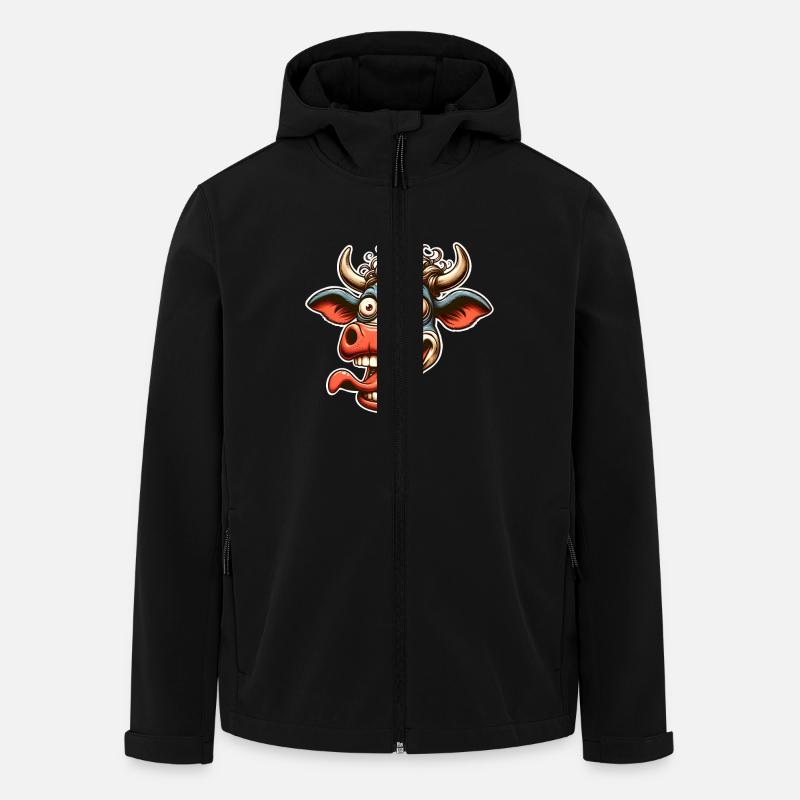 Cow - Men’s Recycled Softshell Jacket by Stanley/Stella - black