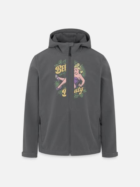 Beer Beauty - Men’s Recycled Softshell Jacket by Stanley/Stella - black