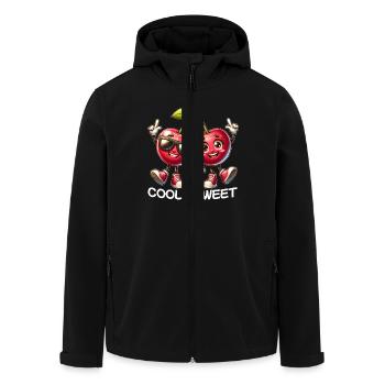 Frais et sucré - Veste softshell homme en polyester recyclé Stanley/Stella - noir - Devant - AI Model Male 185 light (185cm)