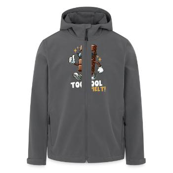 Barre de chocolat fraîche - Veste softshell homme en polyester recyclé Stanley/Stella - charbon - Devant - AI Model Male 185 light (185cm)