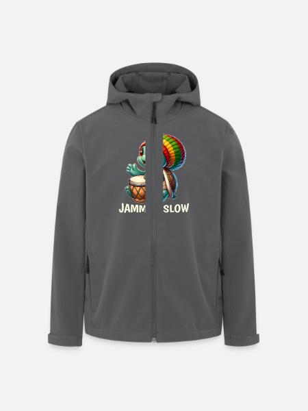 Reggae Turtle - Men’s Recycled Softshell Jacket by Stanley/Stella - black