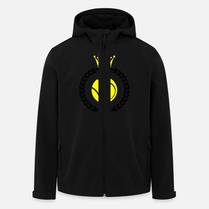 Tennis Wreath - Men’s Recycled Softshell Jacket by Stanley/Stella - black