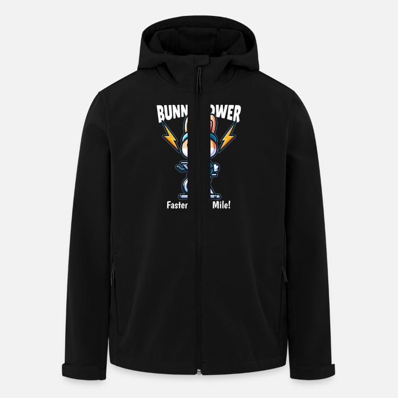 Vélo de lapin - Veste softshell homme en polyester recyclé Stanley/Stella - noir