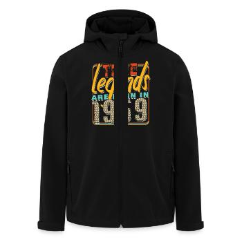 Wahre Legenden werden 1959 geboren Vintage Geburtstag - Recycelte Männer Softshell-Jacke von Stanley/Stella - Schwarz - Vorne - AI Model Male 185 light (185cm)
