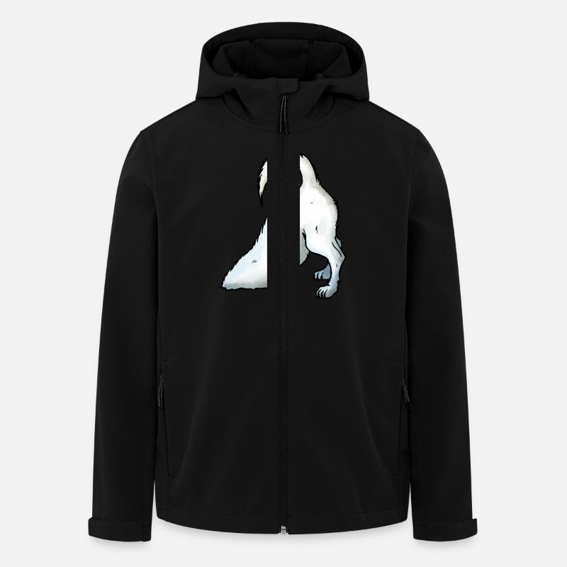 Jack Russell creuse - Veste softshell homme en polyester recyclé Stanley/Stella - noir