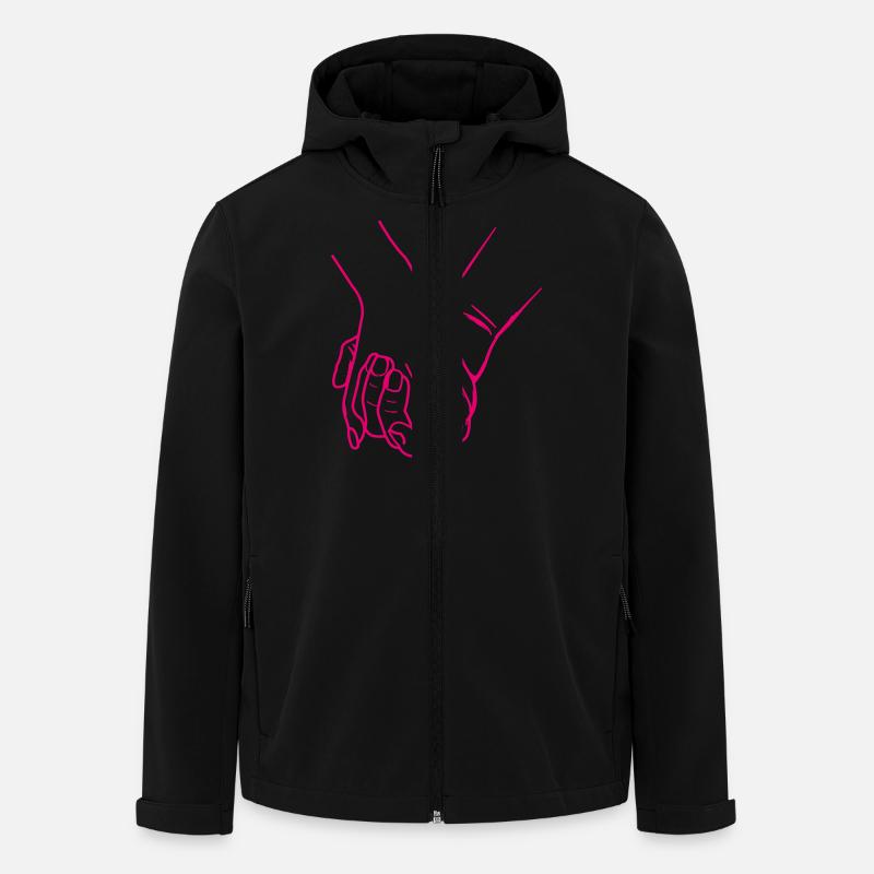 haende - Recycelte Männer Softshell-Jacke von Stanley/Stella - Schwarz