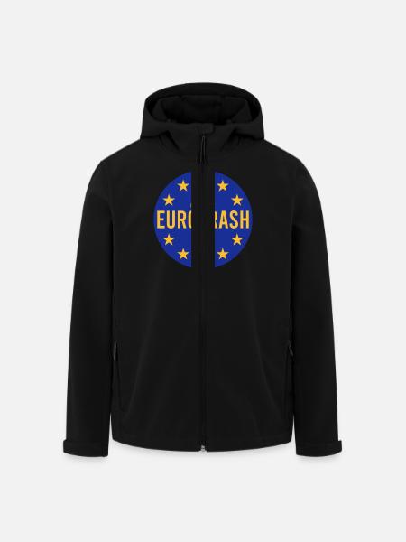 Eurotrash - Men’s Recycled Softshell Jacket by Stanley/Stella - black