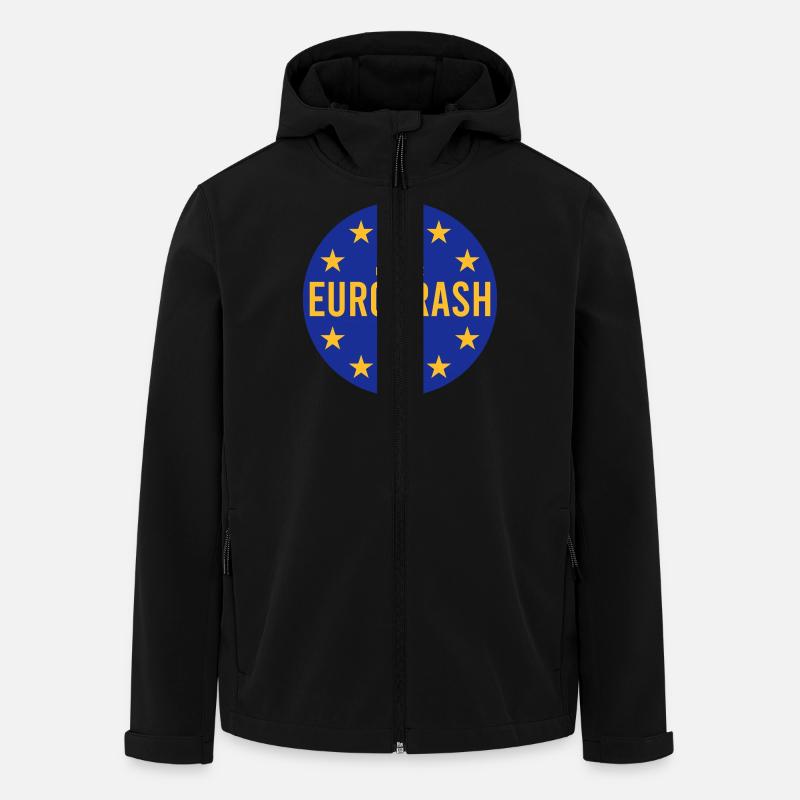 Eurotrash - Veste softshell homme en polyester recyclé Stanley/Stella - noir