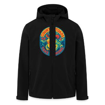 Les crapauds des champs me ramènent à la maison - Veste softshell homme en polyester recyclé Stanley/Stella - noir - Devant - AI Model Male 185 light (185cm)