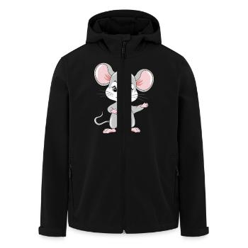 Willkommenssüße Baby-Maus - Recycelte Männer Softshell-Jacke von Stanley/Stella - Schwarz - Vorne - AI Model Male 185 light (185cm)