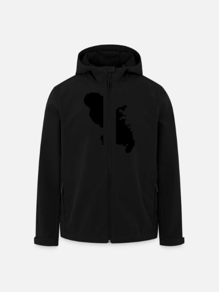 Martinique - Veste softshell homme en polyester recyclé Stanley/Stella - noir