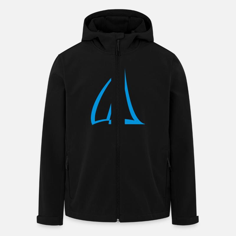 Plain Sailing Pictogram - Men’s Recycled Softshell Jacket by Stanley/Stella - black