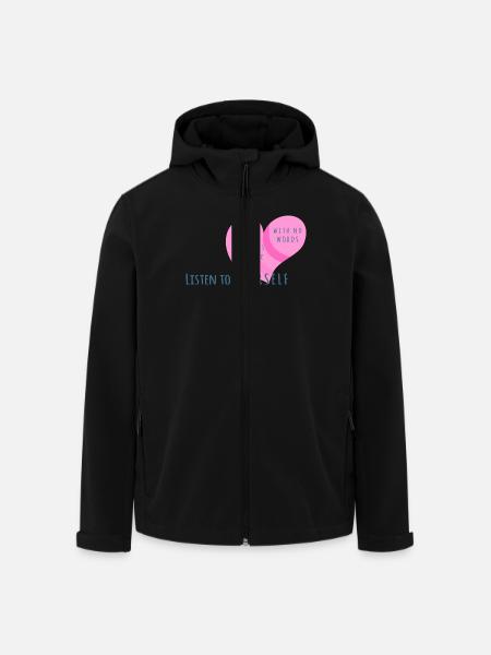 Love Yourself Hoodie - Recycelte Männer Softshell-Jacke von Stanley/Stella - Schwarz
