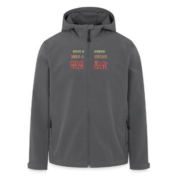 Machines do Ultra-Trail - Veste softshell homme en polyester recyclé Stanley/Stella - noir - Devant - AI Model Male 185 light (185cm)
